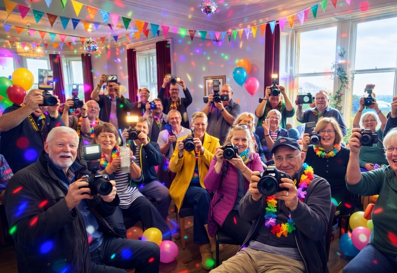 Haddington Camera Club members enjoying an outing